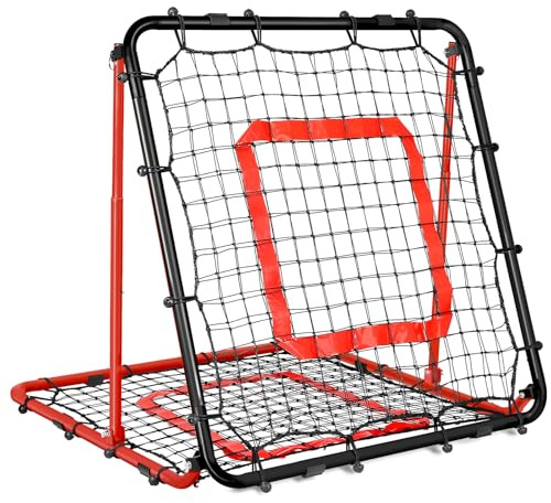 BaseGoal Filet de Rebond Football 85x85 cm, Ajustable Angle Réglables