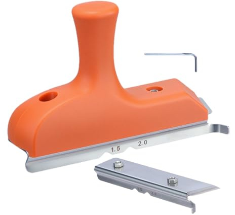 Recortadora De Cantos, Cortabordes Mini y Cortador, Herramienta Manual Para Carpintería Con Cuchilla Biselada Para Recortar Cantos Rectos Y Curvos De Pvc Y