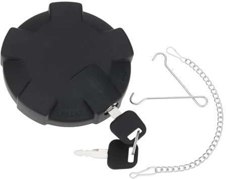 EMSea Tapa de Tanque de Combustible para Camión de 80 Mm con Cadena Y 2 Llaves Compatible con Volvo FH12 FH13 FH16 FS7 F10 Compatible con Renault