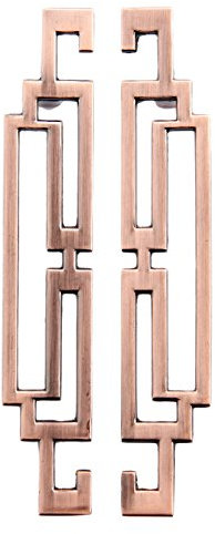 Mgoodoo Pull Handle for Kitchen Cabinet Door Handles Drawer Knobs Furniture Hardware Farmhouse Vintage Retro Style 96mm Red Bronze-5Pcs