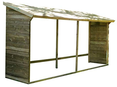 CERLAND Abri-bûches en Bois 203 x 114,5 x 410 cm Memphis - 4,67
