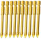 Juego de 10 brocas de carburo de tungsteno con cabeza de lanza de 8 mm, vástago hexagonal de cabeza plana para azulejos de vidrio, espejo, espejo de cerámica, porcelana y mármol