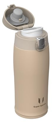 Super Sparrow Trinkflasche Kinder Edelstahl 18/10 - Ultraleicht Thermobecher - 350ml - BPA-Frei, Auslaufsicher Thermoskanne, Thermosflasche für Sport, Unterwegs, Schule, Outdoor, Büro, Zuhause