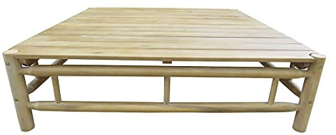 OUTLIV. Costa Rica Loungetisch 100 cm x 100 cm aus Akazienholz, stilvolle Ergänzung für Ihren Outdoor-Bereich