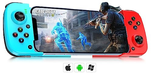 arVin Wireless Gamepad Controller for iPhone iOS Android PC with Back Button, Mobile Gaming Controller for iPhone 15/14/13/12/11, PC, Samsung Galaxy S24/S23/S22/S21, TCL, Tablet, CODM, Genshin