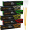 Fumino Incenso Bastoncini Naturali Realizzati a Mano Multipack Gusto Tropicale 6 Scatole 84 Stick (90g) Incensi Naturali Masala Agarbatti Fragranza Profumata Incenso Meditazione e Relax