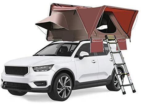 Offroad Camping Auto Dachzelt, Auto Dachzelt, Seitenöffnung Faltzelt, Campingzelt für 3-4 Personen Auf Selbstfahrer Schnellöffnendes Outdoor Seitenzelt