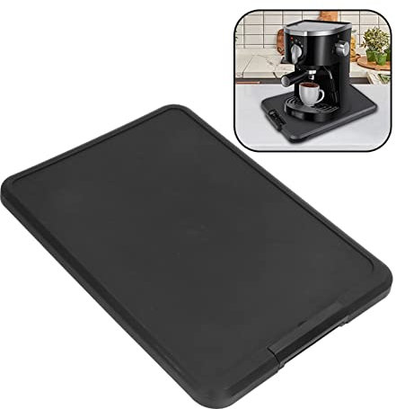 Plateau Roulant de Cuisine, 41x30x2cm Plateau Coulissant pour Cafetière, Appareil de Cuisine, Chariot Mobile, Rangement de Comptoir pour Friteuse à Air Grille-pain Mélangeur