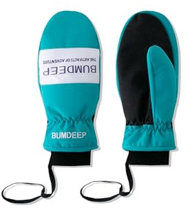 BUMDEEP Skihandschuhe Winterhandschuhe für Damen Herren, Warm Fausthandschuhe Snowboardhandschuhe Wasserdichte, winddichte, warme und atmungsaktive Handschuhe Winter（Blau,M）