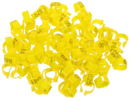 MERRYHAPY 100stücke Taubenfußringe Vogelbeinringe Nummeriert Identifikationsringe Für Brieftauben