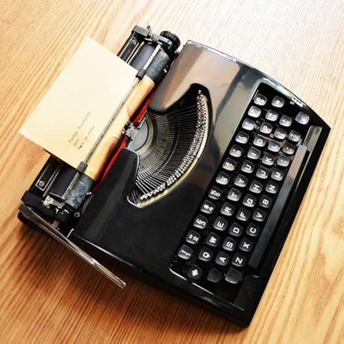 ZJGFCB Retro-Vintage-schreibmaschinenmodell, Altmodische Traditionelle Manuelle Schreibmaschine, Für Notizen, Briefe, Traditionelle Alte Mechanische Englische Schreibmaschine