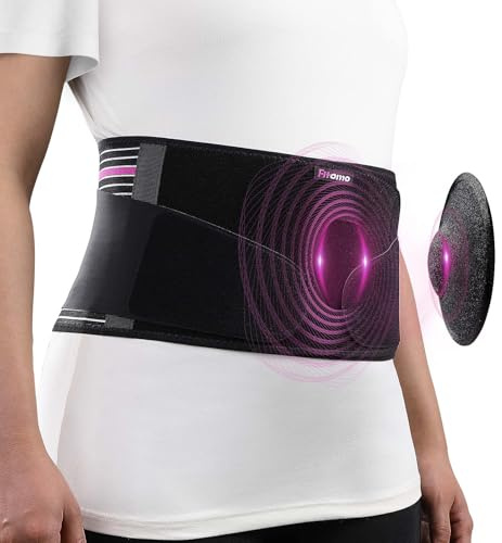 Fitomo Front-Wearing Umbilical Hernia Belt, Unisex, 3D Dome-Shaped Hernia Support Pad, Adjustable with Removable Pads & Extra Straps for Abdominal Pressure, Lumbar Support, Skin-Friendly & Discreet, L/XL