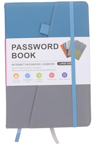 Homoyoyo livre de codes alphabétiques - Cahier de mots de passe - Cahier de stockage de mots de passe livres de mots de passe portables carnet d'adresses de sites Web livre de mots de passe