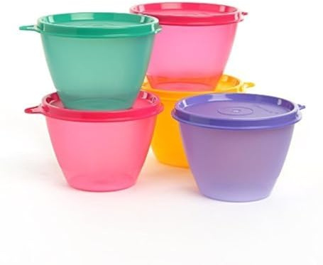 Tupperware Ammaliata Lot de 5 contenants pour aliments assortis 450 ml
