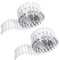 Lot de 2 clôtures en bois miniatures blanches - Clôture de jardin pour maison de poupée - Clôture décorative de micro-paysage - Modèle architectural - Accessoires de décoration de Noël DIY (90 x 5 cm)