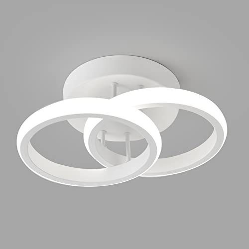 FUPE Plafoniera led soffitto moderna,20W Plafoniera LED Soffitto,6500K Bianca Fredda Lampada da Soffitto LED Moderno Adatto per lampade a soffitto e a parete