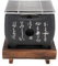 Mini Barbecue Japonais, Grill de Table au Charbon de Bois, Grill Japonais avec Plaque de Cuisson et Base en Bois, Petit Gril Portable pour Balcon Extérieur, Patio, (16,5x14,5 cm