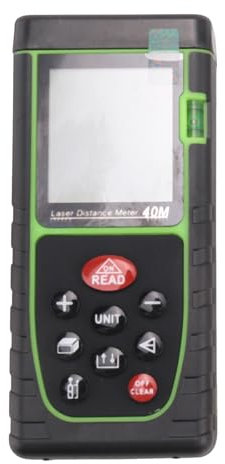 Qichill Telémetro láser digital 40 metros en telémetro láser alta precisión tamaño tamaño portátil instrumento de medición