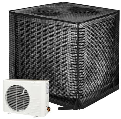 Copertura per aria condizionata, protezione condensatore in rete, cappuccio pieghevole antipolvere, materiale resistente ai raggi UV, costruzione resistente, ideale per l'uso quotidiano e per viaggi