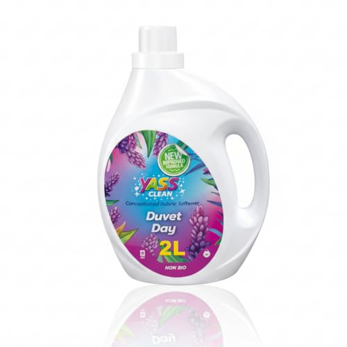 Yass Clean Fabric Softener 2L, Ultra-Concentrated Long Lasting Fabric Conditioner, In a Bottle Made from 100% Recycled Plastic, With Lavender Freshness Scent, 1 x 60 Washes