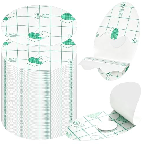 BSTDAYEVER Vattentäta Öronlappar Öronskydd 100 St Transparent Öronskydd Stark Barn Öronklistermärken 5,3 x 8,1 cm Ultratunn För Bad Surfing Simning