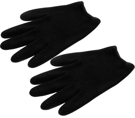 CLISPEED Guanti Idratanti Mani Notte in Gel Silicone Nero Esfolianti e Rigeneranti per Mani Screpolate e Secche Trattamento Spa Facile Applicazione senza Competenze Professionali