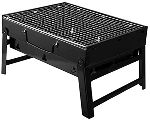 Bärbar hopfällbar BBQ-grill, bordsrökare för utomhuscamping, backpacking och resor