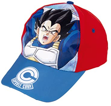 Dragon Ball Z Hut für Jungen, Baseball Kappe, Goku und Son Gohan Design, Sommermütze, Geschenk für Jungen, Verstellbare Hut | Rot