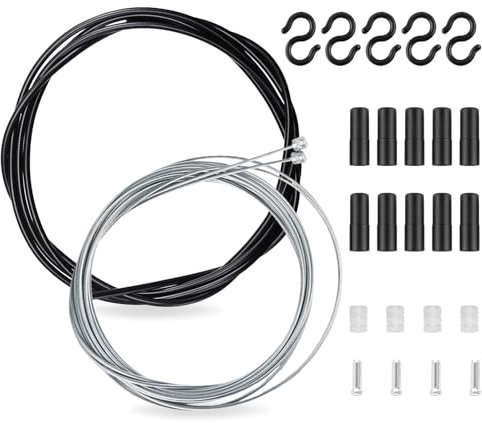 Schaltzug Fahrrad, Fahrrad Schaltseil Set, Universa Fahrradteile Bremszug Fahrrad Seilzug Mit 2m Außenhülle Endhülse Bremskabel Gehäuse Kit Für Berg Und Rennrad