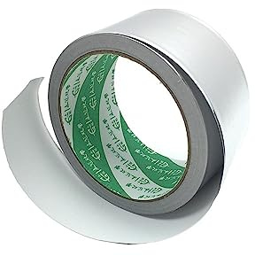 TPUOTI 1pcs Aluminium Foil Adhesive Sealing Tape High Temperature Resistant Heat Conduction Tape 48mm*17m