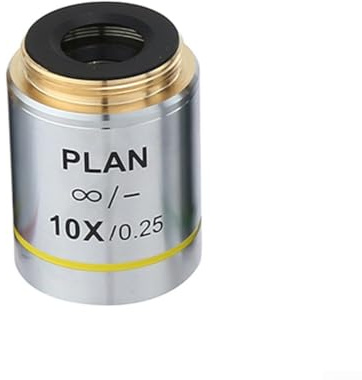 Objetivo acromático del microscopio, microscopio biológico 4X/10X/20X con la capa antirreflectante para los microscopios compuestos (10X)