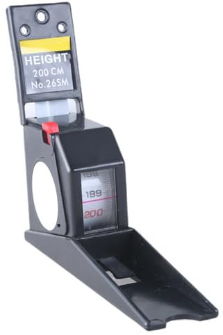 2 Meter Höhenmesser, Wandmontage, Stadiometer, Wandhalterung, Höhenmessgerät mit Wandplatte, für Kinder und Erwachsene