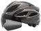 perfk Fahrradhelm Sporthelm mit abnehmbarem Visier Verstellbarer Kopfumfang Herren Damen Biker Fahrradhelm, Titan