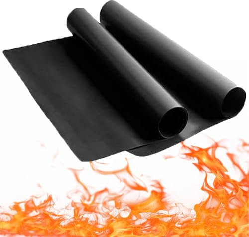 Tappetino per Forno Riutilizzabile, 2 Pezzi (30x40cm), Antiaderente, Resistente fino a 260°C, Senza BPA/PFOS – Per Cottura in Forno, Grill, Piastra a Induzione e Barbecue