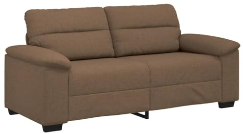 vidaXL 2-sitssoffa brun 180x81x84 cm tyg