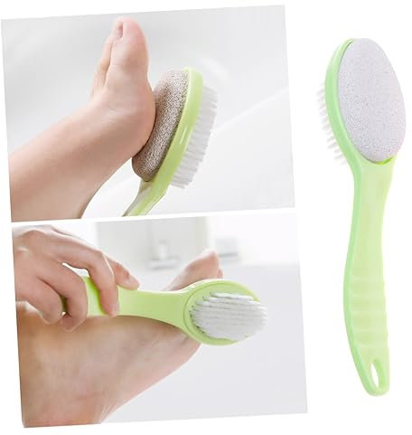 Healvian 2pezzi Spazzola Pomice Per Pedicure Rimuove Morta Raspone Per Piedi Esfoliante Per Colore Casuale
