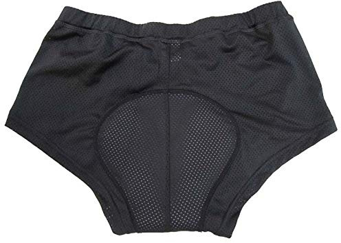 Fymlok Cuissard de Cyclisme,Cycliste Homme Équitation VTT Shorts Vélo Route Slip sous-vêtements Faire du vélo Respirant 3D Gel Pad Confortable(Black,M)