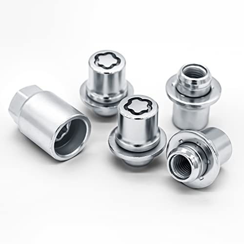 00276-00900 Wheel Lock Lug Nuts Set M12 x 1.5, Compatible with 2001-2025 Toyota Avalon C-HR Camry Celica Corolla Highlander Matrix Mirai MR2 Prius RAV4 Sienna Solara Tacoma Venza Yaris & Lexus, Chrome