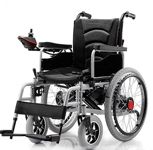 Silla de Ruedas eléctrica de Viaje de 12/22 Pulgadas, autopropulsada, Ligera, de Aluminio con Estructura Plegable, Ayuda para la Movilidad, Silla de Viaje portátil, repos