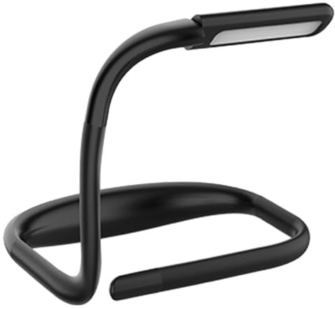 ULTECHNOVO Rechargeable LED Book Light with Flexible Arm, 3-Color Continuous Dimming, Eye-Care Wide Beam Reading Lamp for Night Reading in Bed