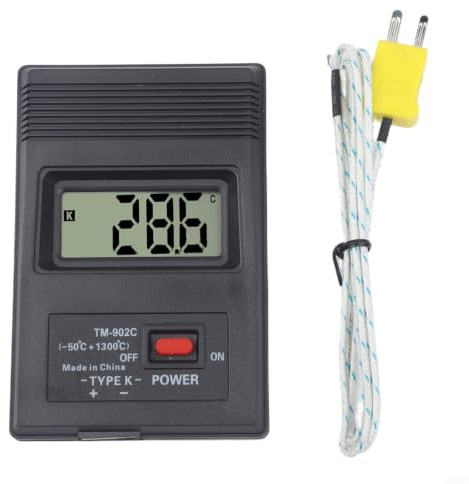 K-Type digital termometer TM-902C med sond -50 till 1300C LCD-skärm för industriella laboratorier och mattemperaturtestning