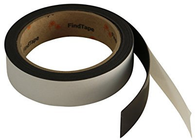 FindTape Outdoor Magnetic Tape [Adhesive-Backed, 1/32 Thickness] (MGSPO): 1 in. x 10 ft. (Black)