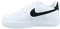 Nike Air Force 1 (Gs) Niedrige Turnschuhe, Weiß, Schwarz, Weiß, 40 EU