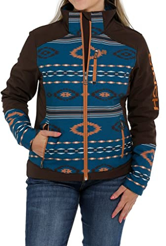 Cinch Western Jacket Womens Concealed Carry Bonded XS Brown MAJ9858001