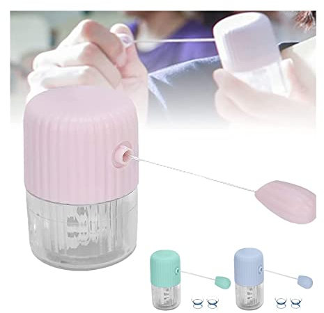 Efficient Portable Contact Lens Manual Spin Cleaner for Soft and Hard Lenses, Manual Spin Lens Cleaner, Portable Contact Lens Cleaner Machine with Drawstring, for Daily Soft and Hard Lens Care (Color