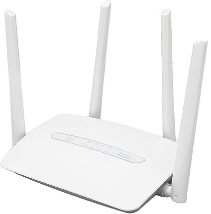 Router WiFi 4G LTE CPE, Router Wireless Intelligente 4G da 150 Mbps con Antenna Esterna Supporta 32 Utenti, Inserimento Scheda SIM Standard, con Porta LAN/WAN. 100‑240 V (Spina