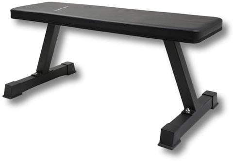 NORTHERN - Banco de pesas plano resistente para entrenamiento en casa, equipo de entrenamiento de fuerza, multiusos, para fitness, prensa de pecho, mancuernas, ejercicio, levantamiento, cojín