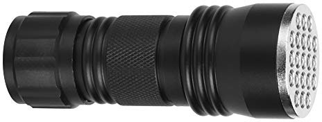 Naroote Lampe de Poche UV, Lumière UV 21 LED Lampe de Poche Ultraviolette Lampe de Poche Ultraviolette Mini Lampe Torche Détecteur de Lumière d'urine pour Chien Chat (sans Sangle de