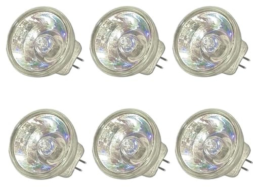 GU4 Två-Pin Basreflektorlampor 6Pc Halogenlampa MR8 10W 6V MR8 Reflektor Halogen Spotlight Glödlampor MR8 6V 5W GU4 Bi-Pin Sockel Dimbar Varmvit 35W