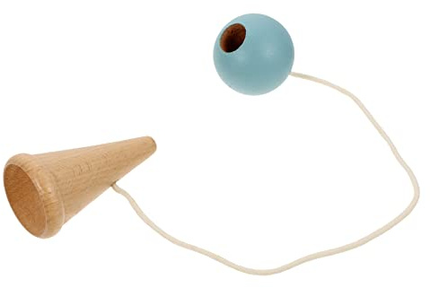 Kisangel Funny Kendama for Hand Eye Coordination Ball with Bright Colors and Fine Craftsmanship Skill Development and Brain Exercise for Motor Skills and Concentration Improvement